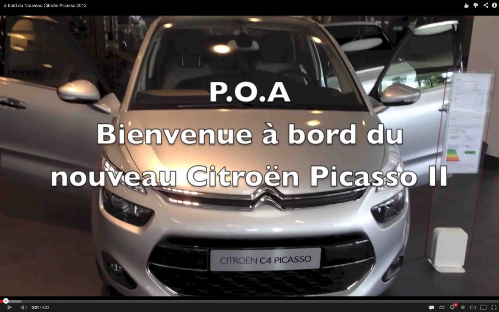 Nouveau Citroën Picasso 2013
