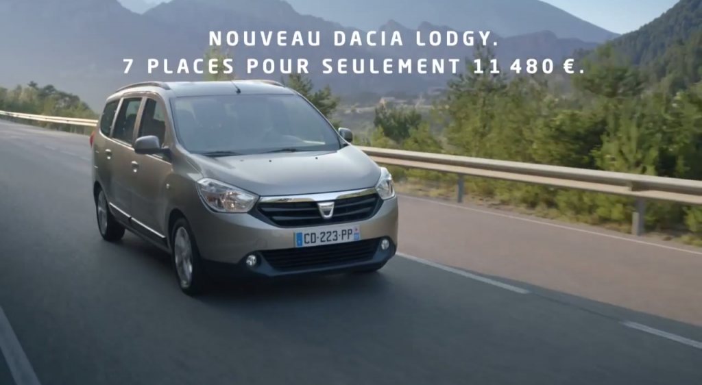 Dacia Lodgy 7places publicisconseil publicis operaverdi spot publicité