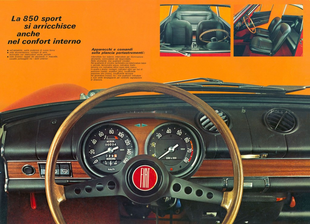 Fiat 850 intérieur