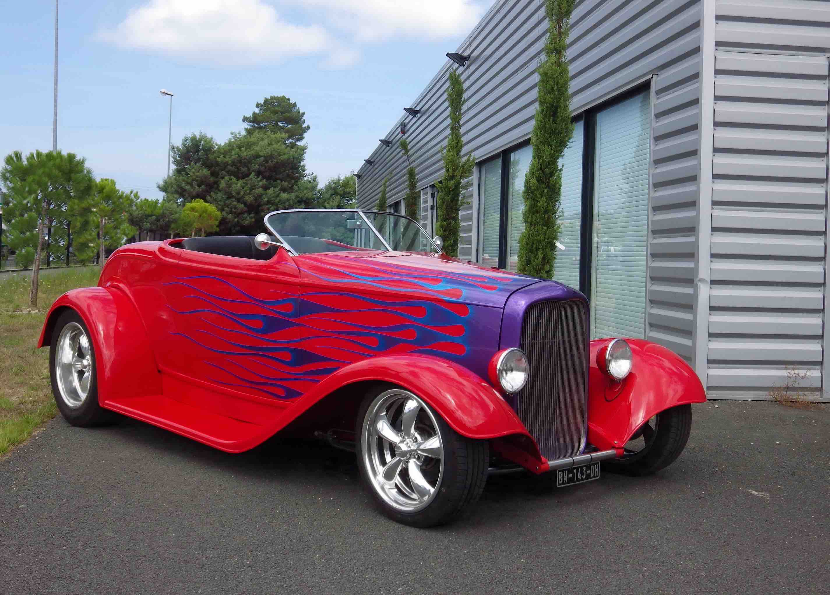 Le Hotrod de Jacky une Harley sur 4 roues POA