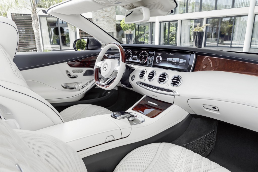 Mercedes-Benz S-Klasse Coupé Cabrio ( A 217 ) 2015. S 500, Selenitgrau, Interieur: Leder porzellan/tiefseeblau