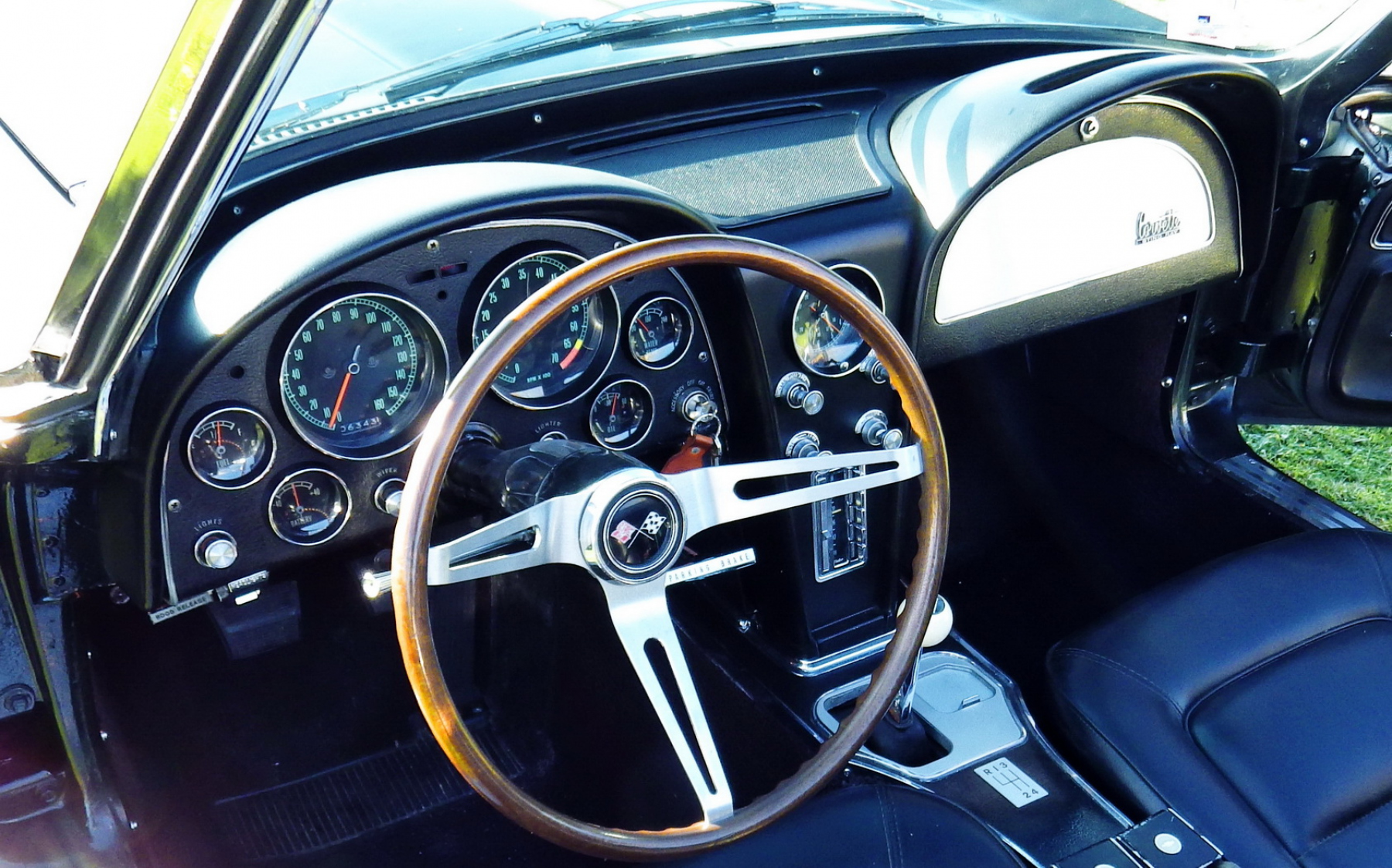 Illustration - Chevrolet Corvette C2 Cabriolet SingRay 1965 Volant