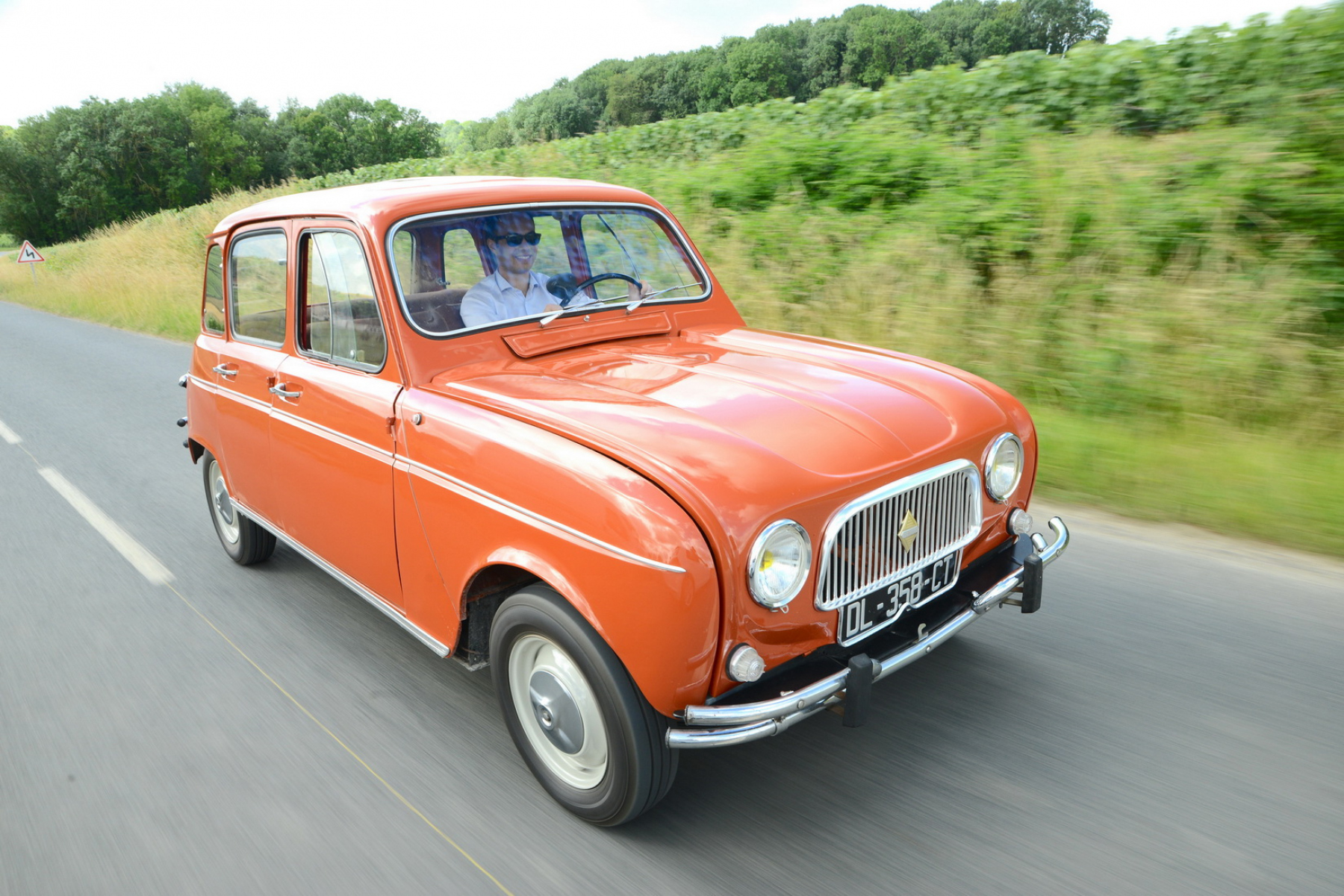Illustration - Renault 4 Super 1962 Route