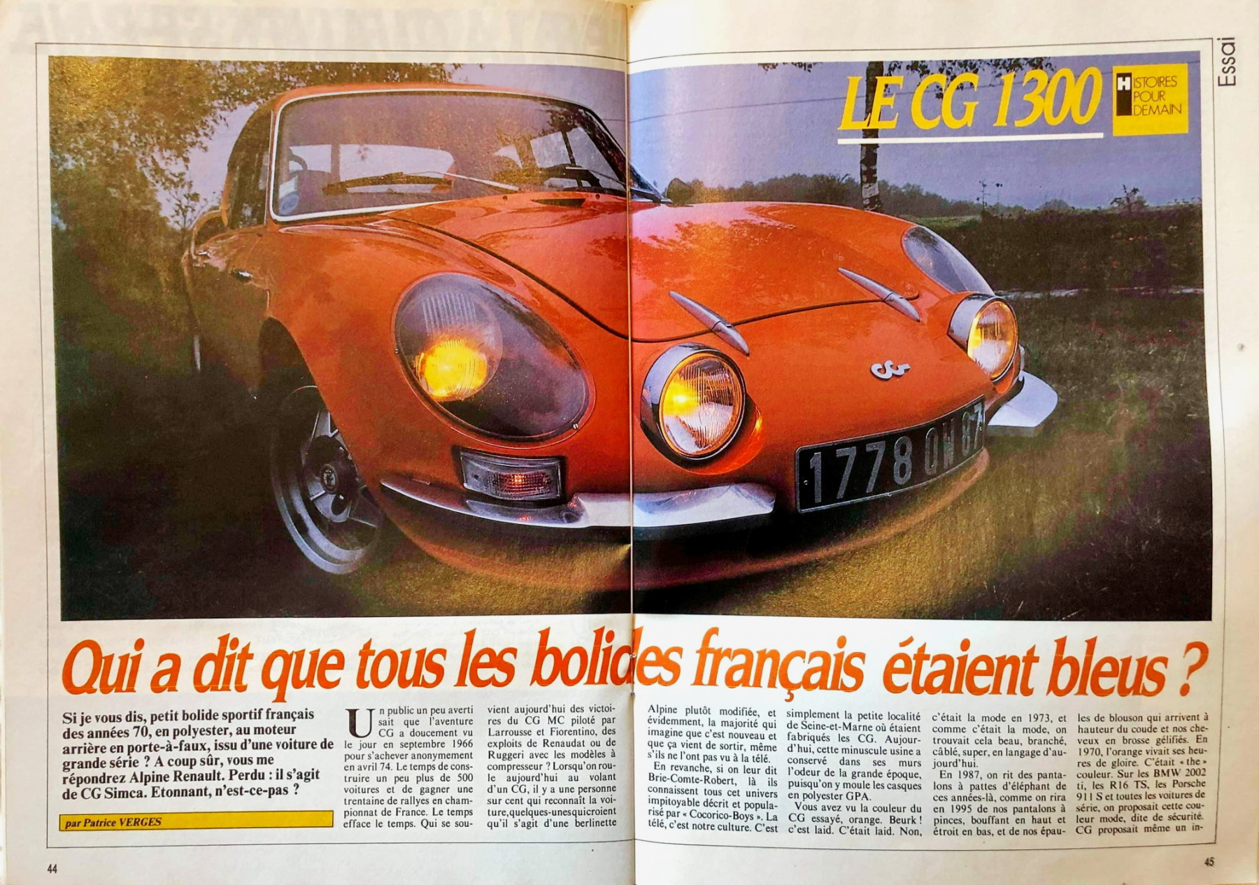 Illustration - Simca CG Magazine