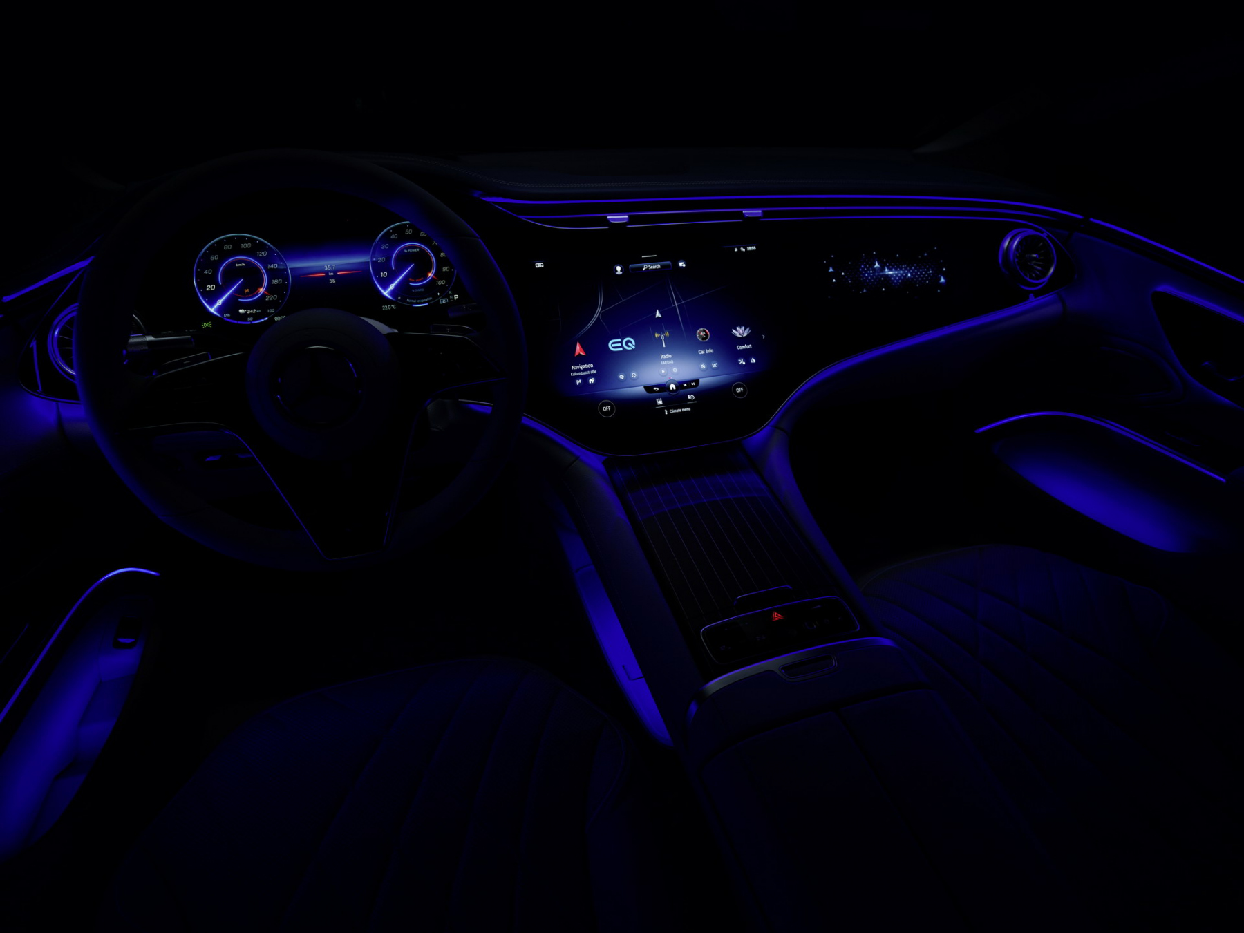 Illustration - Mercedes EQS