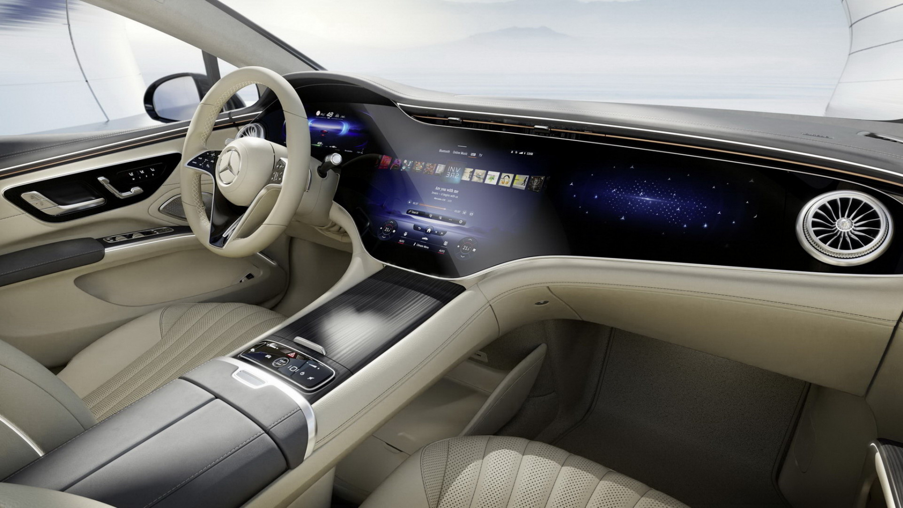 Illustration - Mercedes EQS