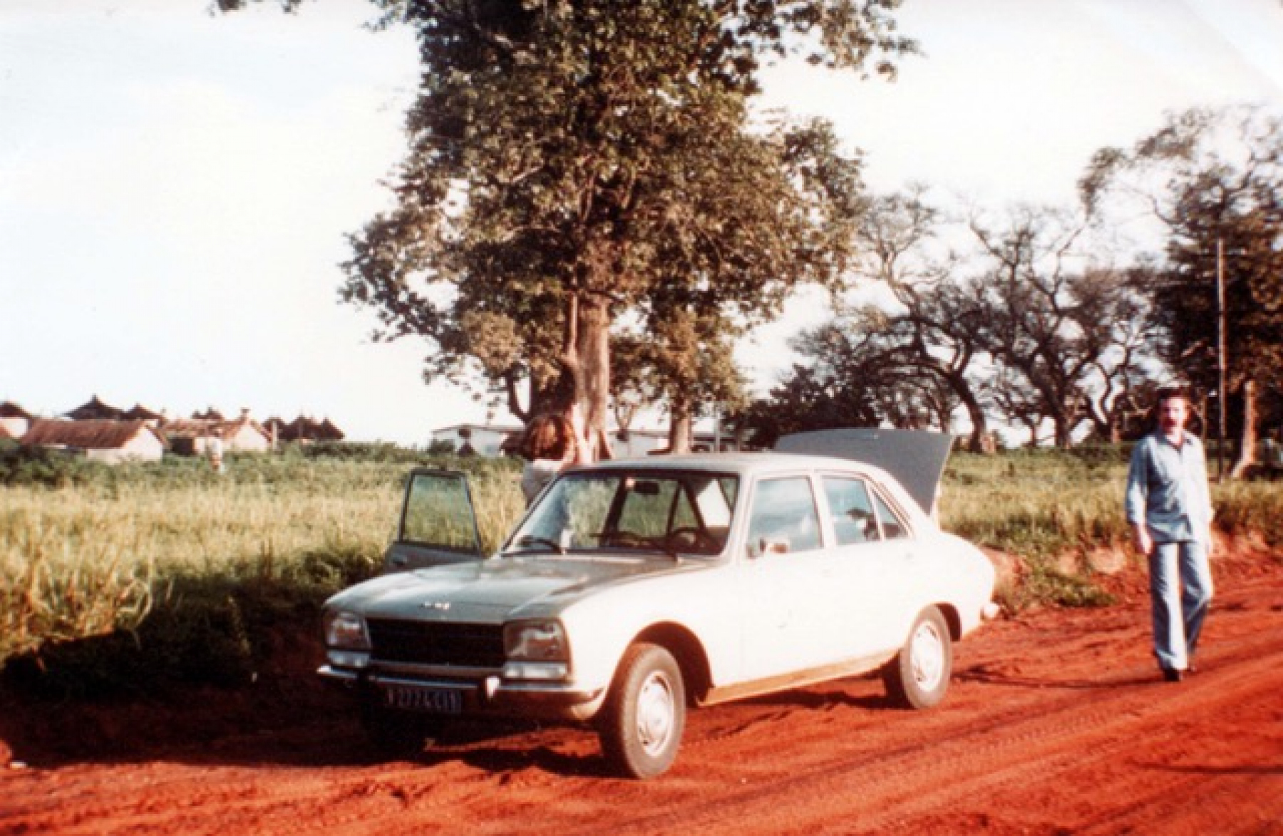 Illustration - Souvenirs d’Autos : Une Peugeot 504 en Afrique
