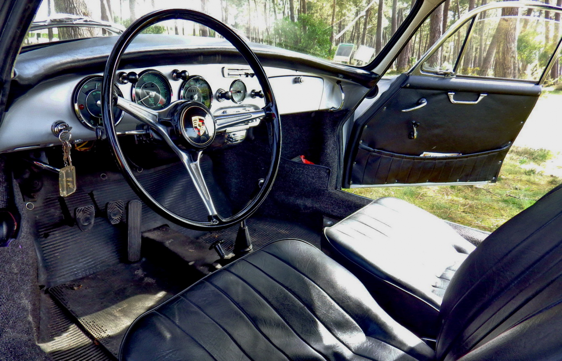 Illustration - Porsche 356 B 1962 Intérieur