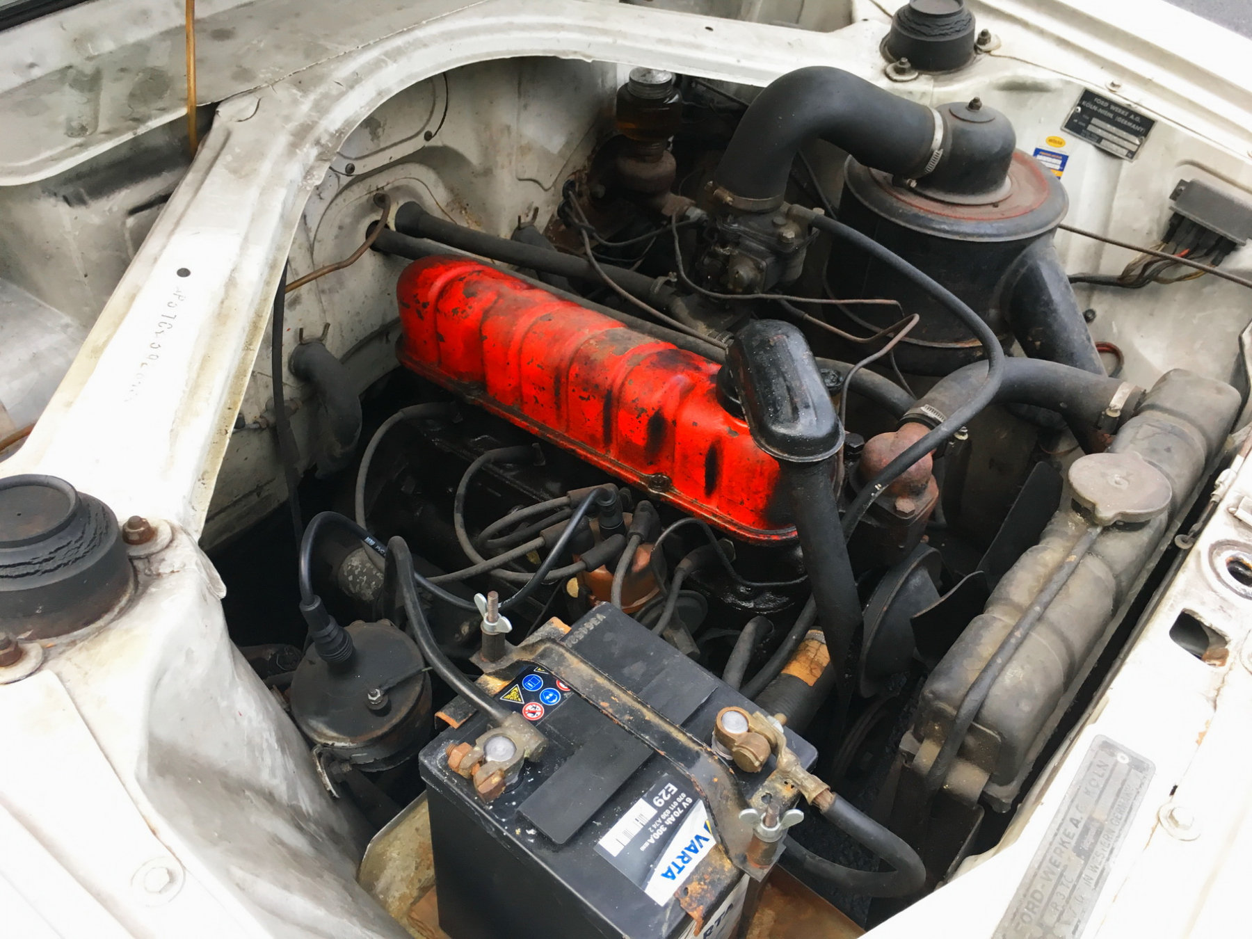 Illustration - Ford Taunus 17M 1968 Moteur