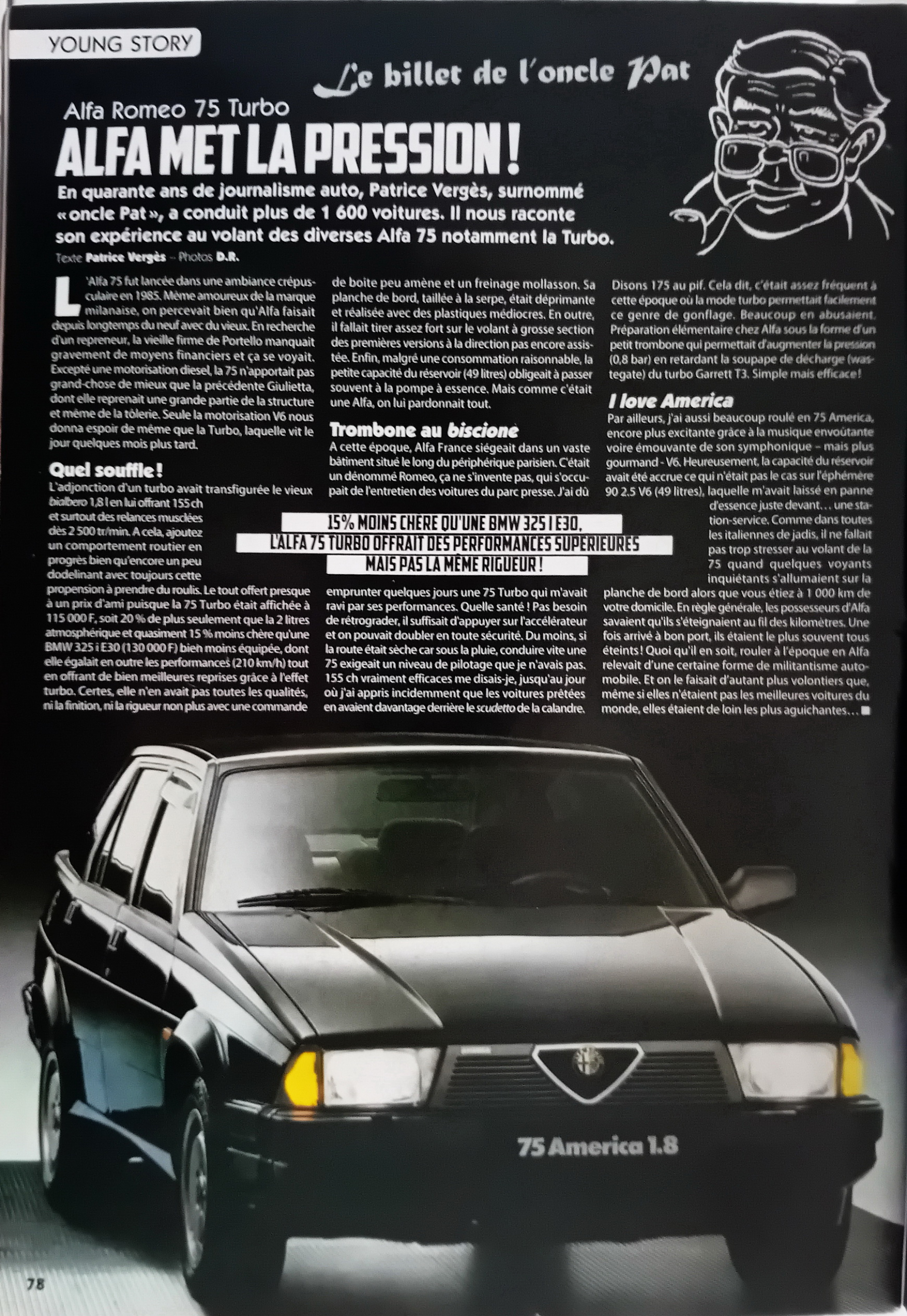 Illustration - Alfa Romeo 75 Turbo