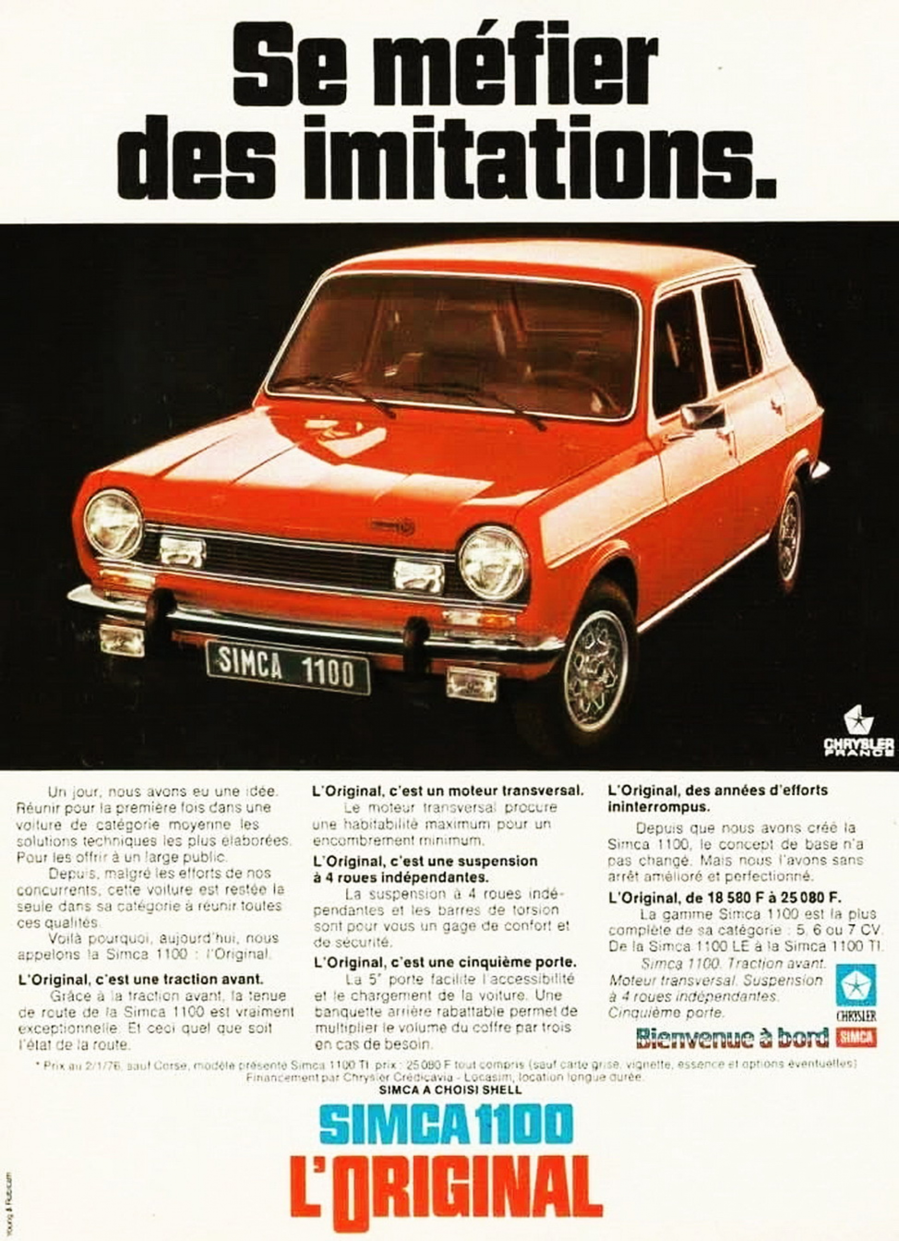 Illustration - Simca 1100 TI